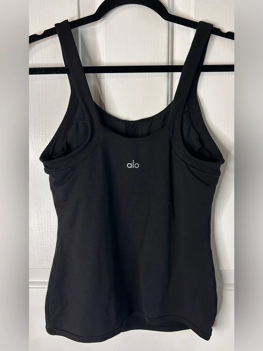 ALO Yoga Built-In Shelf Bra Tank- Black/ Size Small